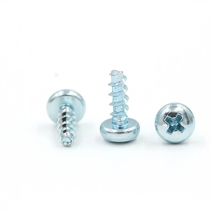 Stainless Steel Carbon Cross Pan Head Slotted Self Tapping Small Thread Forming Screw For Plastic